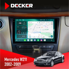 Штатная магнитола Mercedes-Benz E-Class (W211) 2002-2009 Decker D9-004 6x128, DSP 360, 2k