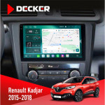 Штатная магнитола Renault Kadjar 2015-2018 Decker D9-004 6x128, DSP 360, 2k