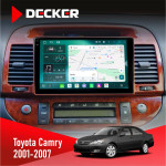 Штатная магнитола Toyota Camry 30 2001-2007 Wood Decker D9-004 6x128, DSP 360, 2k