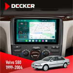 Штатная магнитола Volvo S80 1999-2004 Decker D9-004 6x128, DSP 360, 2k