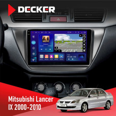 Штатна магнітола Mitsubishi Lancer 9 2000-2010 Black Decker D9-005 4x64, DSP, 360, 4G, 2k Штатна магнітола Mitsubishi Lancer 9 2000-2010 Black Decker D9-005 4x64, DSP, 360, 4G, 2k