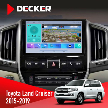 Штатная магнитола Toyota Land Cruiser (200) 2015-2019 Decker D9-009 4x64, DSP, 4G, 2k