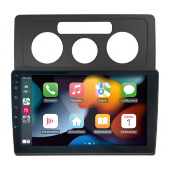 Штатна магнітола Volkswagen Caddy 2004-2015 Black Conditioner Cyclone C10-012 4x64 DSP 4G