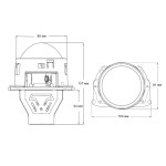 Bi-Led лінза Cyclone LED BL 3.0" Q3 55/65W 9-32V