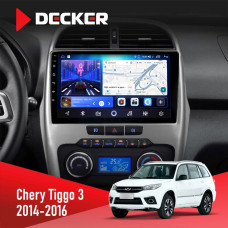 Штатна магнітола Chery Tiggo 3 2014-2016 Decker D10-006 4x64, 4G