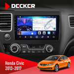 Штатная магнитола Honda Civic 2013-2017 Decker D10-006 4x64, 4G