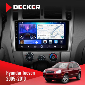 Штатна магнітола Hyundai Tucson 2005-2010 Decker D10-006 4x64, 4G