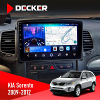 Штатная магнитола KIA Sorento 2009-2012 Decker D10-006 4x64, 4G