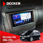 Штатная магнитола Mercedes-Benz Vito 2003-2014 Decker D10-006 4x64, 4G