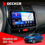 Штатная магнитола Mitsubishi ASX 2010-2016 Decker D10-006 4x64, 4G