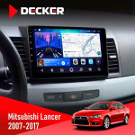 Штатная магнитола Mitsubishi Lancer X 2007-2017 AMP Rockford Decker D10-006 4x64, 4G