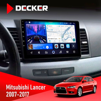 Штатна магнітола Mitsubishi Lancer X 2007-2017 Decker D10-006 4x64, 4G