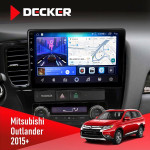 Штатная магнитола Mitsubishi Outlander 2015+ Decker D10-006 4x64, 4G