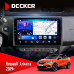 Штатная магнитола Renault Arkana 2019+ Decker D10-006 4x64, 4G