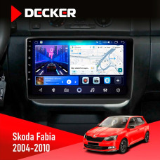 Штатна магнітола Skoda Fabia 2007-2014 Decker D10-006 4x64, 4G