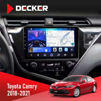Штатная магнитола Toyota Camry 2018-2021 Decker D10-006 4x64, 4G