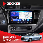 Штатная магнитола Toyota Corolla (E170) 2017-2019 Decker D10-006 4x64, 4G