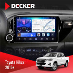 Штатная магнитола Toyota Hilux 2015-2020 Decker D10-006 4x64, 4G