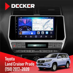 Штатная магнитола Toyota Land Cruiser Prado 150 2017-2020 Decker D10-006 4x64, 4G