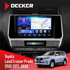Штатна магнітола Toyota Land Cruiser Prado 150 2017-2020 Decker D10-006 4x64, 4G