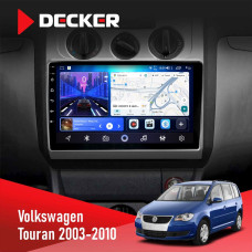 Штатна магнітола Volkswagen Touran 2003-2010 Conditioner Decker D10-006 4x64, 4G