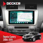 Штатная магнитола Toyota Camry 2006-2011 Climate AMP Decker D10-004 6x128, DSP, 360, 2k