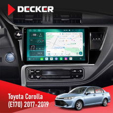 Штатна магнітола Toyota Corolla 2017-2019 Decker D10-004 6x128, DSP, 360, 2k