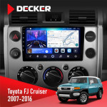 Штатная магнитола Toyota FJ Cruiser 2007-2016 Black Decker D9-006 4x64, 4G