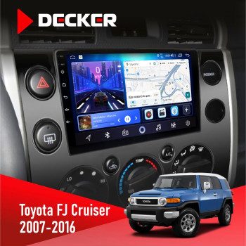 Штатная магнитола Toyota FJ Cruiser 2007-2016 Black Decker D9-006 4x64, 4G