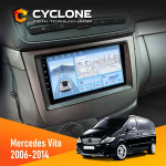 Штатная магнитола Mercedes-Benz Vito (W639), Viano (W639) 2006-2014 Cyclone C9-012 4x64 DSP 4G