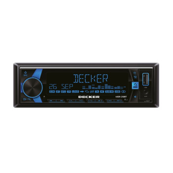 Автомагнітола Decker MDR-210 (1DIN, DSP-процесор, Class D 4x95W, Bluetooth)