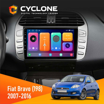 Штатная магнитола Fiat Bravo (198) 2007-2016 Cyclone C9-001 2x64 CPL