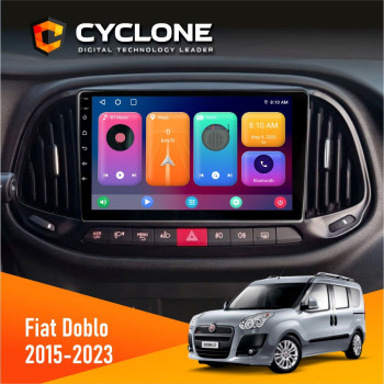 Штатная магнитола Fiat Doblo 2015-2023 Cyclone C9-001 2x64 CPL