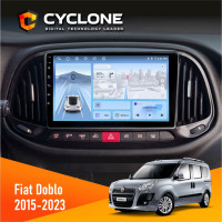 Штатная магнитола Fiat Doblo 2015-2023 Cyclone C9-012 4x64 DSP 4G