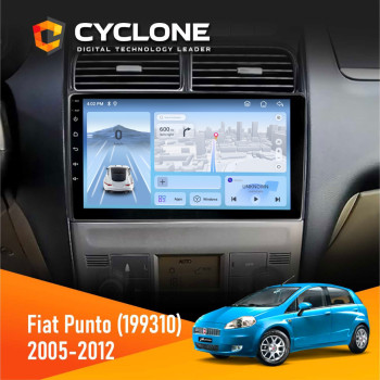 Штатная магнитола Fiat Punto, Linea 2005-2014 Cyclone C9-012 4x64 DSP 4G