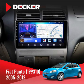 Штатная магнитола Fiat Punto, Linea 2005-2014 Decker D9-006 4x64, 4G