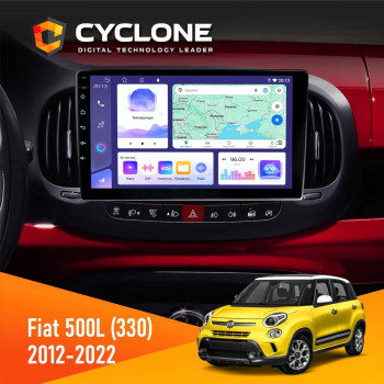 Штатная магнитола Fiat 500L (330) 2012-2022 Cyclone C10-011 4x64, DSP