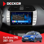 Штатная магнитола Fiat Bravo (198) 2007-2016 Decker D9-008 8x128 DSP 4G