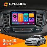 Штатная магнитола Chrysler 200 2015-2017 Cyclone C9-001 2x64 CPL