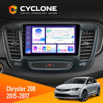 Штатна магнітола Chrysler 200 2015-2017 Cyclone C9-011 4x64, DSP