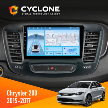 Штатная магнитола Chrysler 200 2015-2017 Cyclone C9-012 4x64 DSP 4G