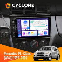 Штатна магнітола Mercedes-Benz ML-Class (W163) 1997-2006 AMP Cyclone C9-011 4x64, DSP