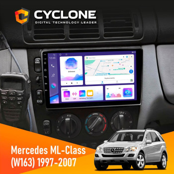 Штатна магнітола Mercedes-Benz ML-Class (W163) 1997-2006 AMP Cyclone C9-011 4x64, DSP