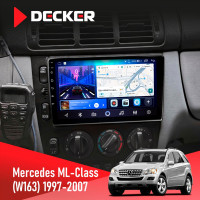 Штатная магнитола Mercedes-Benz ML-Class (W163) 1997-2006 AMP Decker D9-006 4x64, 4G