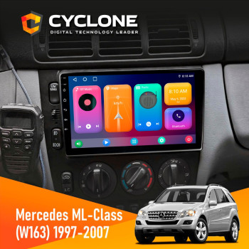 Штатна магнітола Mercedes-Benz ML-Class (W163) 1997-2006 Cyclone C9-001 2x64 CPL