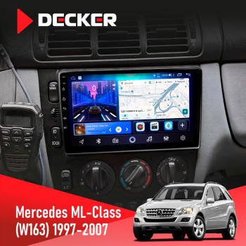Штатная магнитола Mercedes-Benz ML-Class (W163) 1997-2006 Decker D9-006 4x64, 4G