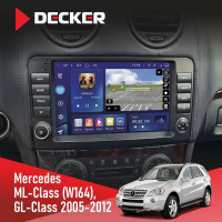 Штатная магнитола Mercedes-Benz ML-Class (W164) 2005-2011 Decker D9-009 4x64, DSP, 4G, 2k