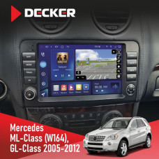 Штатная магнитола Mercedes-Benz ML-Class (W164) 2005-2011 Decker D9-009 4x64, DSP, 4G, 2k