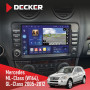 Штатна магнітола Mercedes-Benz ML-Class (W164) 2005-2011 Decker D9-009 4x64, DSP, 4G, 2k