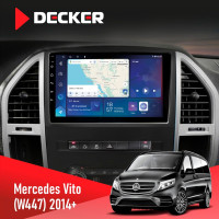 Штатная магнитола Mercedes-Benz Vito (W447) 2014  Decker D10-007 4x64, DSP, 360, 4G
